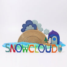 Load image into Gallery viewer, 13 Pcs STAINED Wooden Weather Building Set