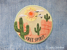 Load image into Gallery viewer, "Free Spirit" Desert Scene Embroidered Patch
