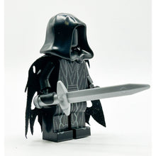 Load image into Gallery viewer, Ringwraith / Nazgul LOTR Minifig made using LEGO parts - B3 Customs