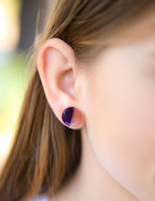 Load image into Gallery viewer, Olive Green Moonglow Lucite Ball Stud Earrings