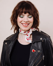 Load image into Gallery viewer, Cherry Bomb - Convertible Scrunchie Tie