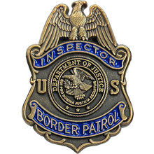 Load image into Gallery viewer, BL1-09B CBP US Border Patrol 6 piece historic through the years Honor First lapel pin set