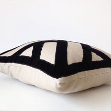 Load image into Gallery viewer, Black Velvet Chippendale Throw Pillow Cover