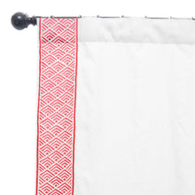 Load image into Gallery viewer, Chevron Linen Drapery with Embroidery
