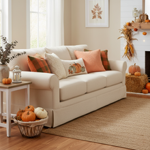 Load image into Gallery viewer, Tache Cotton Stone Washed Rustic Orange Medallion Tuscany Sunrise Cushion Covers / Euro Sham (JHW-595)