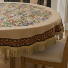 Load image into Gallery viewer, Tache Festive Red Yuletide Blooms Tapestry Tablecloths (5598)