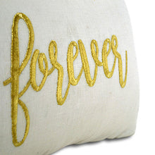 Load image into Gallery viewer, Forever Throw Pillows Valentines Day Gift Linen Pillow Cover
