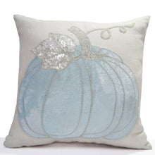 Load image into Gallery viewer, Blue Pumpkin Throw Pillow Cover