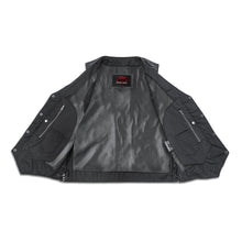 Load image into Gallery viewer, Men's Line Ranger Multi-Pocket Motorcycle Vest - Black
