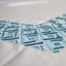 Load image into Gallery viewer, Embroidered Chippendale Duvet Cover -White 300 TC Embroidery Bedding