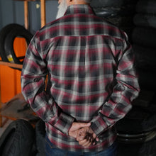 Load image into Gallery viewer, Riveter Men’s Maroon, Black, and White Flannel
