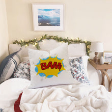 Load image into Gallery viewer, BAM! Pop Art Pillow Cover