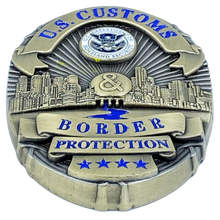 Load image into Gallery viewer, K-013 Fun CBP Officer Challenge Coin Mashup Officer CBPO Field Operations Field Ops