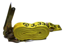 Load image into Gallery viewer, 2" x 27 Ft. Flatbed Ratchet Strap w/ Wire Hooks | R27W