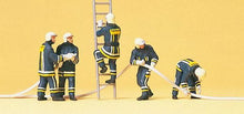 Load image into Gallery viewer, Preiser 10485 HO Scale Unpainted Figure Set -- Putting out Fire pkg(5)