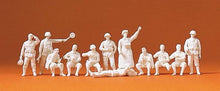 Load image into Gallery viewer, Preiser 16501 HO Scale German Army WWII Unpainted Figures Infantry at Rest (12)