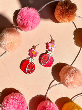 Load image into Gallery viewer, Pomegranate Acrylic Dangle Earrings