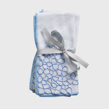 Load image into Gallery viewer, Hydrangea dinner napkins, blue, set of two