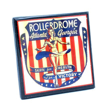 Load image into Gallery viewer, Vintage Roller Skating Rink Drink Coaster Set - Let's Roll