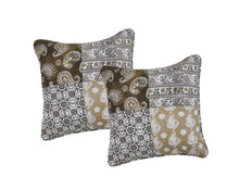 Load image into Gallery viewer, DaDa Bedding Set of 2 Bohemian Patchwork Moroccan Paisley Dreams Throw Pillow Covers, 18" (JHW885)