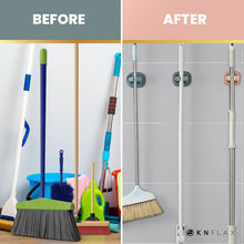 Load image into Gallery viewer, [2pks] Broom Holder Wall Mount Self Adhesive | Pink &amp; Green