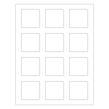 Load image into Gallery viewer, Square Laser Labels - 2" x 2": 300/Pack, 25 Sheets