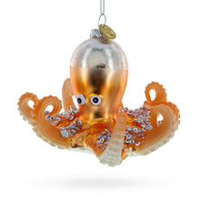 Load image into Gallery viewer, Octopus Glass Christmas Ornament