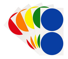 Load image into Gallery viewer, 3" Removable Round Color Coding Sheeted Dot Kit (Primary): 100/Pack