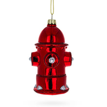 Load image into Gallery viewer, Fire Hydrant Glass Christmas Ornament