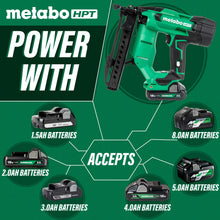 Load image into Gallery viewer, Metabo HPT N1804DAM 18V MultiVolt™ Brushless 18-Gauge 1/4" Narrow Crown Stapler