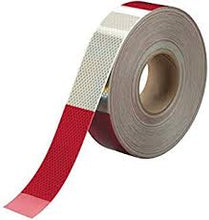 Load image into Gallery viewer, 2" Conspicuity Tape 6" Red / 6" White 3M™  Diamond Grade™ x 150 ft