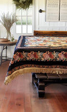 Load image into Gallery viewer, Tache Country Rustic Floral Black Midnight Awakening Tablecloth (3089BL)
