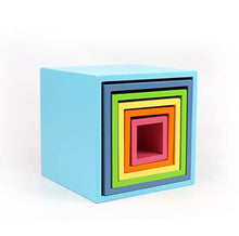 Load image into Gallery viewer, **Pre-order (Ships in 2-3 Weeks)**6-Piece Pastel/Macaron Wooden Nesting Box Set