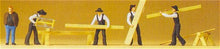 Load image into Gallery viewer, Preiser 10376 HO Scale People Working -- Carpenters &amp; Accessories pkg(5)