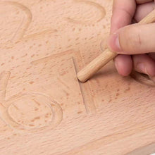 Load image into Gallery viewer, Reversible Number Wooden Tracing Board