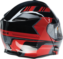 Load image into Gallery viewer, Z1R, Z1R Solaris 2.0 Helmet First Tracks Electric Dual Pane Shield Black/Red Small - Part 0120-0826