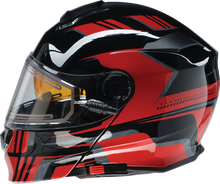 Load image into Gallery viewer, Z1R, Z1R Solaris 2.0 Helmet First Tracks Electric Dual Pane Shield Black/Red Small - Part 0120-0826