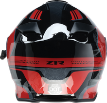 Load image into Gallery viewer, Z1R, Z1R Solaris 2.0 Helmet First Tracks Electric Dual Pane Shield Black/Red Medium 0120-0827
