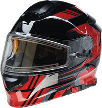Load image into Gallery viewer, Z1R, Z1R Solaris 2.0 Helmet First Tracks Electric Dual Pane with Sun Visor - Black/Red, 2XL (Part No. 0120-0830)