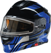 Load image into Gallery viewer, Z1R, Z1R Solaris 2.0 Helmet - First Tracks Electric Dual Pane Shield - Black/Blue XL (Part Number 0120-0835)