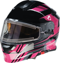Load image into Gallery viewer, Z1R, Z1R Solaris 2.0 Helmet First Tracks Electric Dual Pane Shield Large Black/Pink - Part 0120-0846