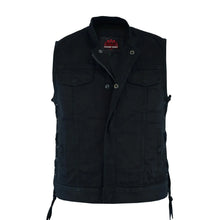 Load image into Gallery viewer, Women's Advance Side Laces Black Construction Denim Vest