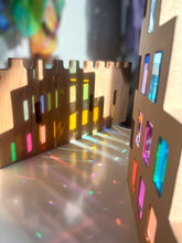 Load image into Gallery viewer, **Pre-order (Ships in 1-2 Weeks)**50 Pcs Rainbow Crystal Clear Translucent Rectangular Lucite Building Blocks Set with Storage Tray