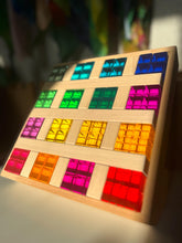 Load image into Gallery viewer, **Pre-order (Ships in 2-3 Weeks)**64 Pcs Rainbow Stones &amp; 6 Interlocking Slats Set with Storage Tray