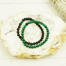 Load image into Gallery viewer, Emotional Balance &amp; Protection Malachite &amp; Black Onyx Bracelets
