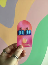 Load image into Gallery viewer, Single Open Book Earrings