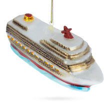 Load image into Gallery viewer, Cruise Ship Glass Christmas Ornament