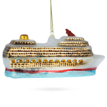 Load image into Gallery viewer, Cruise Ship Glass Christmas Ornament