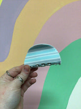 Load image into Gallery viewer, Sky Blue Stripe Hair Claw