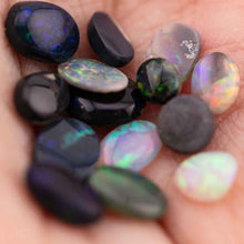 Load image into Gallery viewer, Natural Australian Black Opal Loose Gemstone Group 4.73 ct